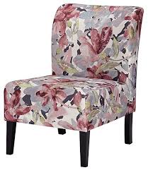 Ashley Furniture Signature Design Triptis Accent Chair Contemporary Watercolor Floral In Shades Of Plum Charcoal Accent Chairs Furniture Ashley Furniture