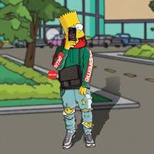 Simpson wallpaper on our site. Pin By Hypehawk Z On Lit Art Supreme Wallpaper Bart Simpson Art Simpsons Art
