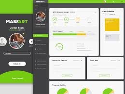 Mass Art Student Portal Redesign Student Portal Student Dashboard Student Art
