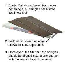 14 1/4 x 40 14 1/4 x 40. Owens Corning Starter Strip Plus Shingles 105 Lin Ft At Menards