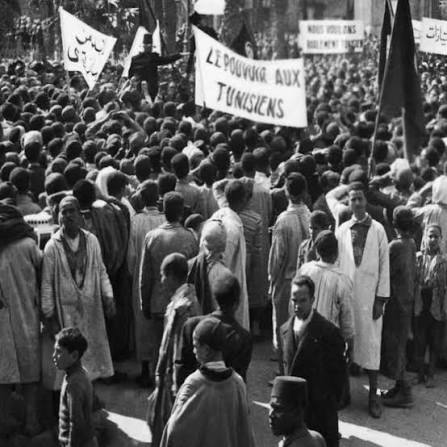 Tunisian Martyrs' Day, marked every April 9, remembers the events of 1938  in Tunis, when protests against France were violently repressed. Around 22  people were killed, and hundreds were arrested during and