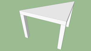 The solution of such triangles can be greatly simplified by using the approximation that the sine of a small angle is equal to the angle in radians. Ikea Lack Triangle Table 3d Warehouse