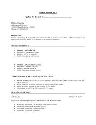 Hr cv sample for human resources managers. Sample Template Cv Of Mba Hr Resume