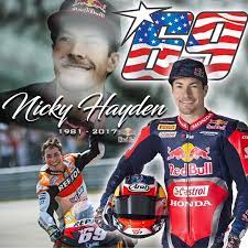Grand prix, part of the motogp world championships. Nicky Hayden 69