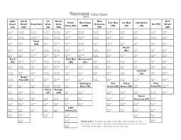 spectrum noir color chart printable yahoo image search