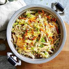 Korean Chicken And Kimchi Fried Rice Healthy Recipe Ww Australia Recipe Brown Rice Dishes Korean Chicken Fried Rice