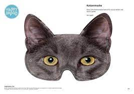 Klicke hier um dein gratis ausmalbild katze auszudrucken. Katzenmaske Basteln Happydadoo