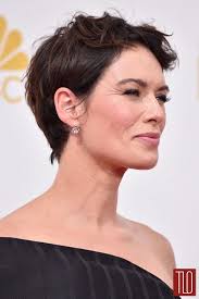 Emmys 2014 Lena Headey In Rubin Singer Tom Lorenzo Short Hair Haircuts Short Red Hair Short Hair Styles