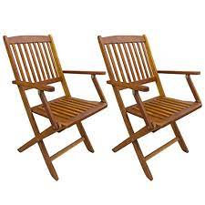 Our chairs will suit a wide variety of settings, such as homes, offices, bars and cafes, thanks to their simple yet stylish design. Festnight Set Of 2 Outdoor Folding Dining Chairs With Armrest Eucalyptus Wood Patio Chair Garden Backyard Poolside Buy Online In Belize At Belize Desertcart Com Productid 114315479