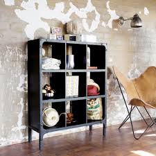 Zwart Houten Industrieel Opbergrek In Metaaleffect B 95 Cm Bercy Maisons Du Etagere Indus Mobilier De Salon Meuble Retro