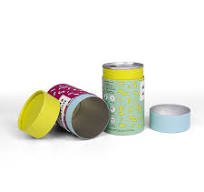 Firstsail Airtight Food Grade Packaging Tube Composite Aluminum Foil Liner Airtight Paper Cans for Tea Salt Spice Coffee Powder Pepper