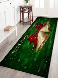 Christmas Bells Letter Pattern Anti Skid Water Absorption Area Rug In 2020 Christmas Bells Area Rugs Indoor Outdoor Area Rugs