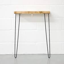 Narrow Console Table With Hairpin Legs Wooden Rustic Hallway Table Amazon Co Uk Handmade Console tables make room for those things you like to have close by.