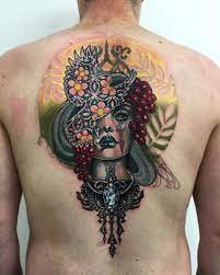 Ryansmithtattooist Hannah Flowers Tattoo Art Tattoos Portrait Tattoo Back Tattoos