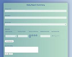 Daily Report Form Template In 2020 Templates Form Report Template