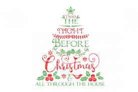 I've rounded up these free christmas svg files of mine and from some of my favorite bloggers so that they are all in one place for you! Twas The Night Before Christmas Christmas Svg Filescut Files Heat Transfer Vinyl Scrapbooking Stencil Eps Dxf Silhouette Cameo Cricut Commercial Use 42116 S Christmas Card Packs Create Birthday Invitations Christmas Svg