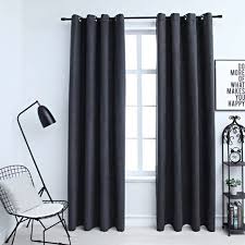 Rollos Gardinen Vorhange Vorhang 140x245cm Gardinen Osen Anthrazit Schal Dekoschal Fenster Sichtschutz Mobel Wohnen Elin Pens Ac Id