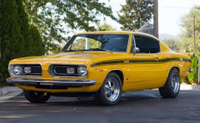 Image result for Yellow 1967 Barracuda