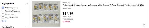 Pokémon individual cards └ pokémon trading card game └ collectible card games & accessories └ collectables all categories antiques art baby books 16 items found from ebay international sellers. General Mills Cereal Pokemon Tcg Promo Announced Despite Serial Scalpers Snapping Up Stock Nintendo Wire
