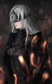 Safebooru 1girl Armikni Armor Dark Souls Dark Souls Iii Fire Keeper Long Hair Mask White Hair 1877641 Dark Souls Dark Souls Art Dark Souls 3
