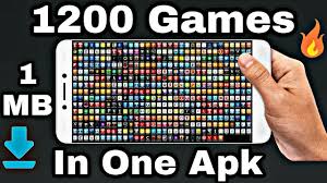 1mb Download 1200 Games In One Apk For Android Phone Youtube