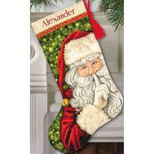 Bucilla has been the number one crafter's choice in needle crafts and felt stocking kits for over 150 years. Secret Santa Stocking Counted Cross Stitch Kit 16 Long 18 Count Walmart Com Walmart Com
