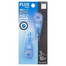 It transfers the tape firmly to the surface, preventing the tape from peeling off or breaking at the edges. Plus Correction Tape Mr2 2pcs Tesco Groceries