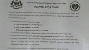 Hari ini melawat abah di hospital banting. Harap Maklum Waktu Melawat Hospital Orang Kota Tinggi Facebook