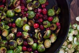 Roasted Brussels Sprouts And Cranberries With Barley Cookie And Kate Recipe Brussel Sprouts Roasted Brussel Sprouts Brussel Sprouts Cranberries