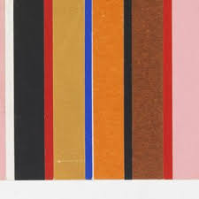 Black And Yellow Stripes Vertical Pattern Of Pink Red Black Ochre Blue And Orange Repeating Vertical Stripes Of Pasted Colored Paper Retro Prints Striped Art Stripes Pattern