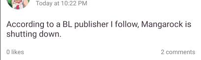 Manga Rock Shutting Down Mangarockapp It is developed and published by not a basement international.