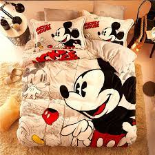 Mickey mouse twin bed set is super soft and great for all seasons. Disney Flannel Fleece Mickey Mouse Comforter Bedding Set Queen Size Quilt Cover Twin Kids 3d Full Bed Linen Soft Coverlet Girls Bedding Sets Aliexpress