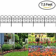 A view from the opposite side of the fence gardener's supply flower gardens need protection from pets, children playing and critters romping through the yard. Decorative Metal Garden Fence Landscape Flower Bed Barrier Picket Edge Iron Wire Ebay