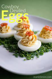 Cowboy Deviled Eggs Joanie Simon Recipe Deviled Eggs Deviled Eggs Recipe Recipes