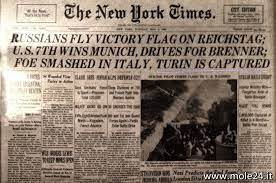 A dimostrazione di questo prendiamo ad esempio la copertina del new york times del primo maggio 1945. 1 Maggio 1945 Quando Il New York Times Pubblico La Caduta Di Torino In Prima Pagina