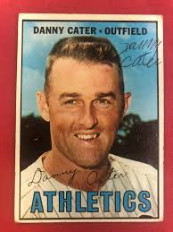 1967 Topps SIGNED: Danny Cater, KC A's #157