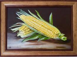 The Sweet Corn Painting Corn Painting Art Painting Oil Still Life Painting
