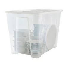 Samla Box With Lid Clear 22 X15 X16 17 Gallon Ikea Ikea Samla Ikea Box With Lid