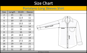 56 valid size chart for mens long sleeve shirts