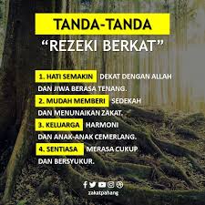 Ia merasa tidak enak kalau tidak berbuat keji. Apa Tanda Rezeki Kita Pusat Kutipan Zakat Pahang Facebook