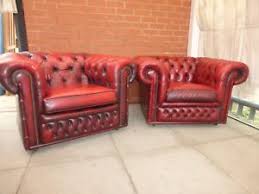 Late 19th century to early 1900s, these have an amazing feel.you are engulfed in the deep chesterfield traditional arms and immediately feel as if you are eavesdropping on old men sporting mustaches and monocles discussing b A Pair Of Bamboo Oxblood Red Leather Chesterfield Club Armchairs Ebay