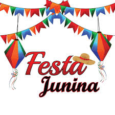 Fogueira, menino, menina, bandeirinhas, mesa e comidas típicas! Imagens De Festa Junina Em Desenho Colorido