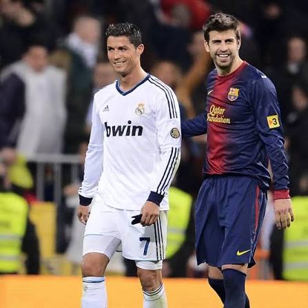 Former FC Barcelona Defender, Gerard Piqué: ️ “ Cristiano Ronaldo was  complete in everything. A true football machine. Playing against him was  extremely complicated." "He had it all: the right foot, the