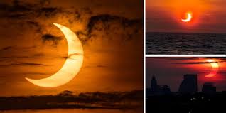An annular solar eclipse will occur on june 10, 2021. Solar Eclipse Stunning Images Show Sun Obscured In Rare Event