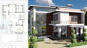 2 Stories Villa Design Size 13 8x19m 4bedroom Sam Phoas Home Villa Design Classic House Design House Design