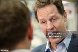 Deputy PM and Liberal Democrat Party leader Nick Clegg tours the... News  Photo