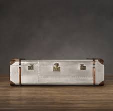 Cool vintage steamer trunk, good for coffee table (with or without glass top) or could be used as a toy box, storage for blankets, etc. Richards Trunk Large Coffee Table