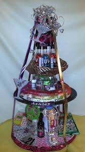 21st Birthday Mini Liquor Bottle Cake Pin By Lisa Queen On 21st Birthday Diy Gift With Mini Liquors Lotto Tickets Glitter 3 Tier Gift Idea For Anyone That Likes To Drink Or Hard To Buy For Birthday