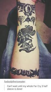 What better to describe the craziness of far cry than a tattoo? Far Cry 3 Tatau Sleeve Tatuagem Desenhos De Tatuagem Tribal Tatuagem Tribal