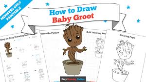 Leave a comment if you have questions and requests! How To Draw Baby Groot Really Easy Drawing Tutorial